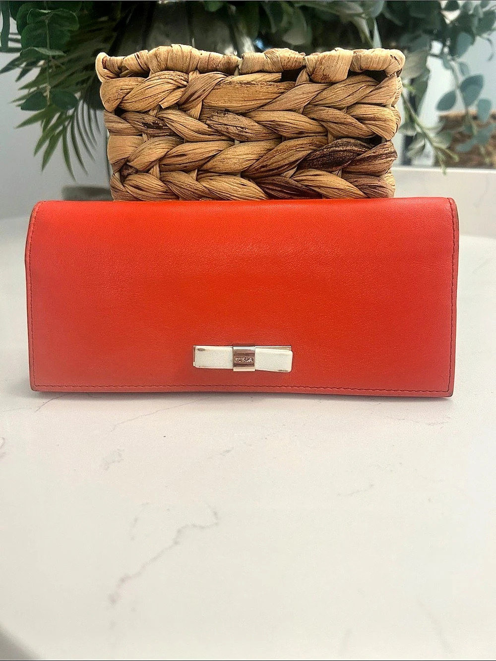 Furla orange Wallet